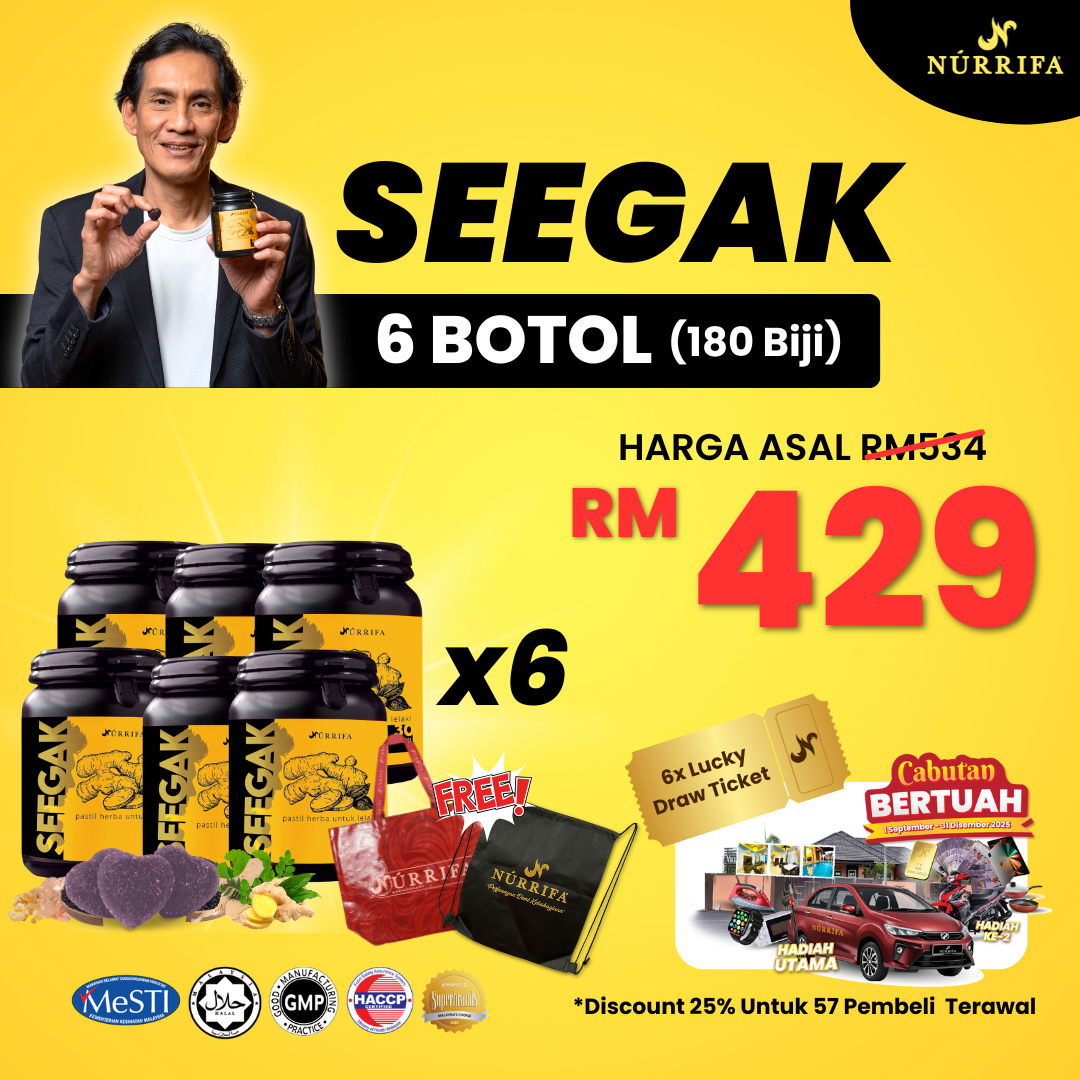 6 BOTOL JAMU SEEGAK